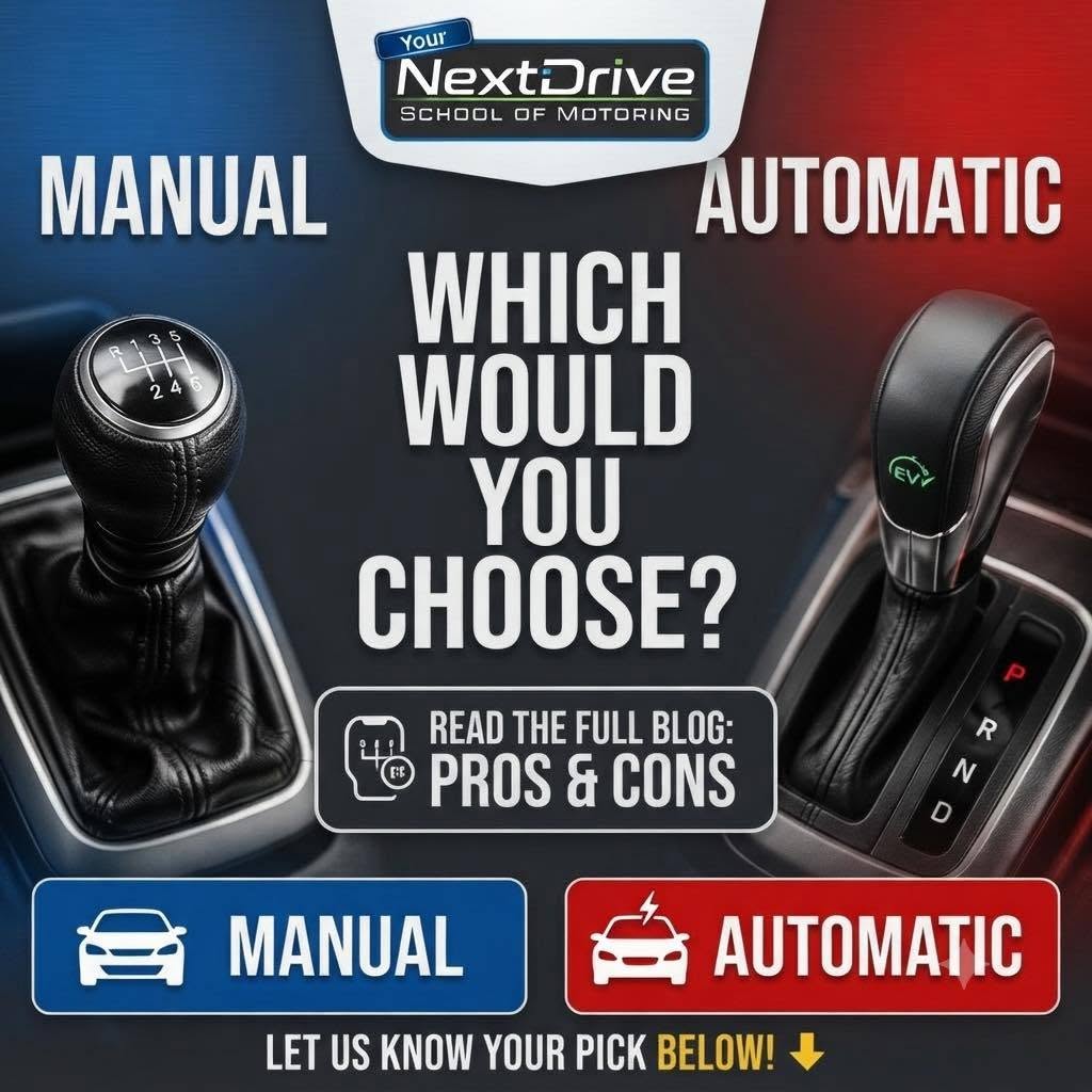 manual and automatic driving lessons